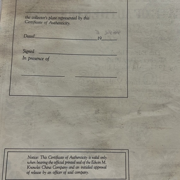 1984 Edna Hibel Mothers Day Plate,22k Gold Rim plate #4692E - Picture 5 of 9